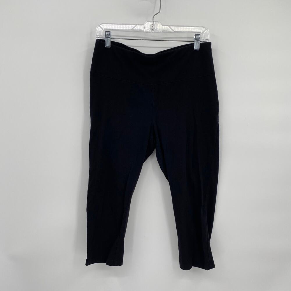 Dip Target Athletic Capri Black Elastic Waist Cropped Pants XL